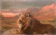 Pedro Americo Lion oil painting artist